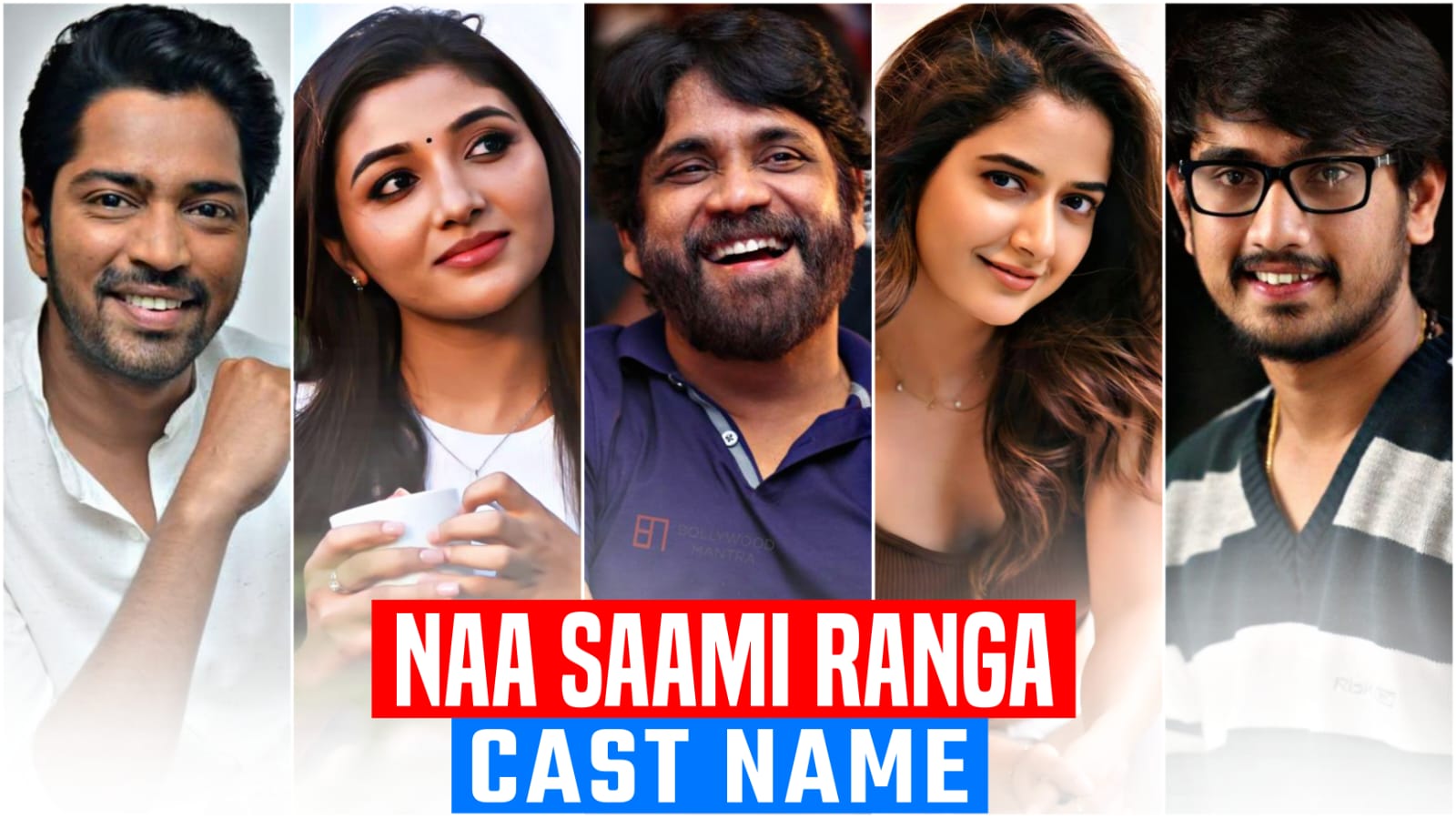 Naa Saami Ranga cast name, Real name, Star cast, Full Cast & Crew (2024)